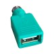 Adaptador Ps2 mini DIN Macho para USB Femea 